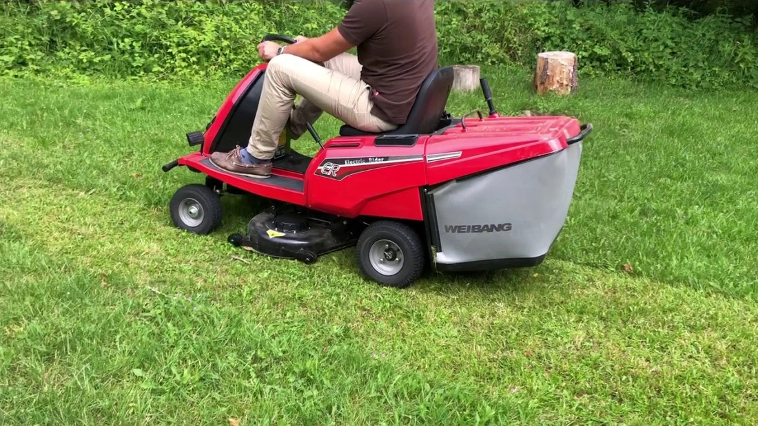 Weibang electric riding online mower