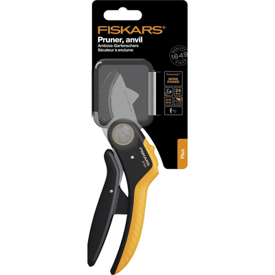 Fiskars Sekator kowadełkowy Plus P741 1057171 do suchych gałęzi 24 mm