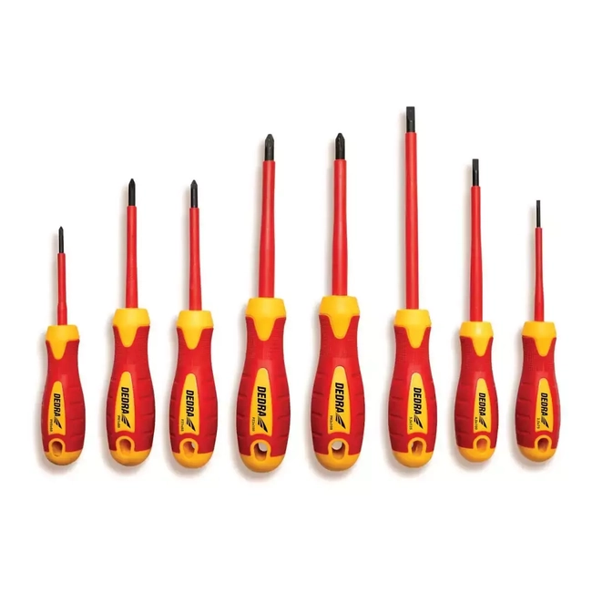 DEDRA 06B051 INSULATED SCREWDRIVER SET 8PCS