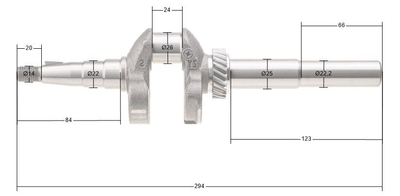 Wał korbowy Cedrus Y139V 480430
