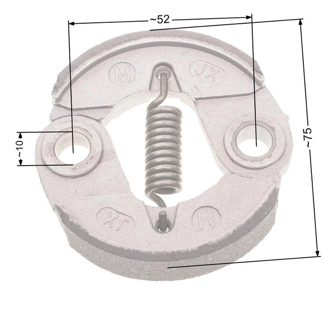 NAC 75mm clutch large aluminum market mowers NZ32