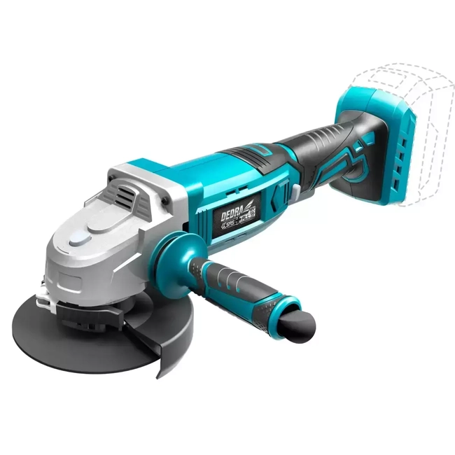 CORDLESS ANGLE GRINDER, LONG 18V, DEDRA SAS+ALL DED7051 125MM, 8500 RPM