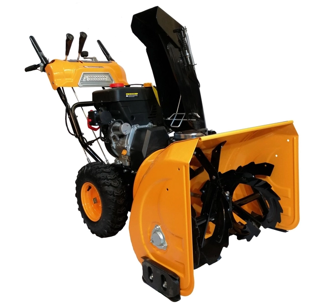 MASTERCUT KC726MS SPRINIONAL SNOW PLOWER DUAL-SCREENING SPRINNER WITH 6HP ESTART DRIVE AND MASTER SNOW PRO START APPLICATOR