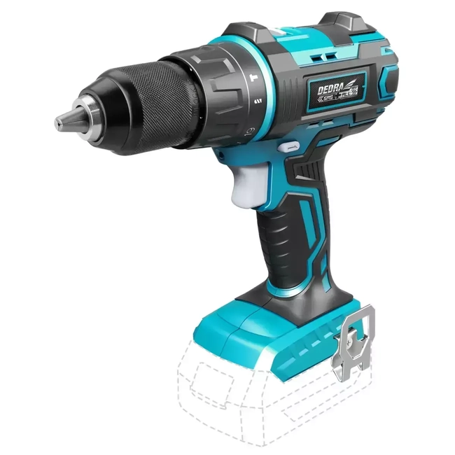 CORDLESS DRILL, SCREWDRIVER 18V, DEDRA SAS+ALL DED7042 50NM, 13MM WITH IMPACT FUNCTION, 2-SPEED