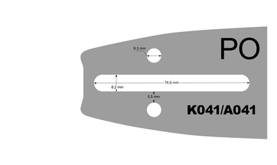 Prowadnica 18 .325 1.5mm 72E 11Z Cedrus PO18-58EH
