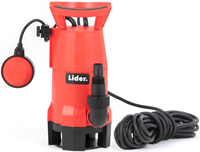 LIDER PWB400 POMPA ZANURZENIOWA ZATAPIALNA DO WODY BRUDNEJ CZYSTEJ OGRODOWA 450W 7500 l/h - OFICJALNY DYSTRYBUTOR - AUTORYZOWANY DEALER LIDER