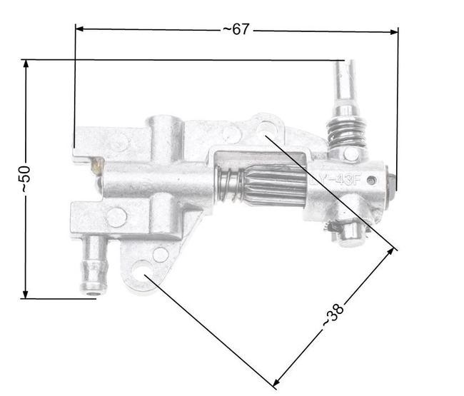 Oil pump NAC SPS01-45 CS4500 CS5200 market chainsaws NZ97