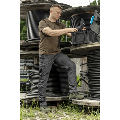 DEDRA BH31SP-S Spodnie bojówki ripstop S/48 220g/m² robocze cargo slim fit