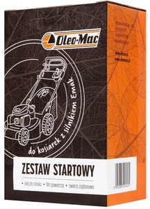 Oleo-Mac SERVISNÍ START-UP SADA pro sekačky s motorem OLEOMAC / EMAK / LONCIN / VICTUS / EFCO - VZDUCHOVÝ FILTR / ZAPALOVACÍ ZÁTKA RN9YC Champion / MOTOROVÝ OLEJ 10W30 4T MOTOROVÝ OLEJ 10W30 SAE30 0,6 L pro 4-taktní motory