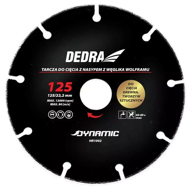 DEDRA HR1006 BLADE FOR CUTTING WOOD, PLASTICS, 230MM/22.2MM