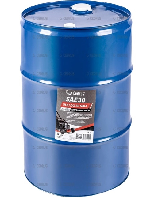 CEDRUS ENGINE OIL SAE30 60 L BASKET FOR MOTORIZED MOWERS TRAKTORKS AGREGATES SOILWASHERS NAC,OLEO-MAC,STIHL,B&S Briggs & Stratton,HONDA,SUBARU etc. for four-stroke engines - EWIMAX - OFFICIAL DISTRIBUTOR - AUTHORIZED DEALER CEDRUS