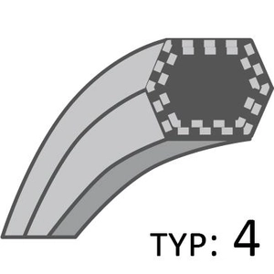 Řemen pohonu nože traktoru Cedrus Challenge ORIGINÁLNÍ DÍL /13x2233/ N272731234