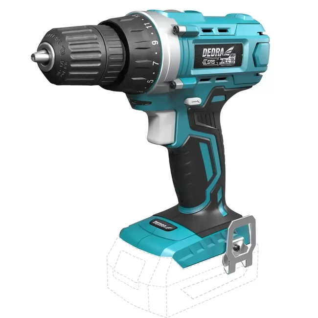 CORDLESS DRILL, SCREWDRIVER 18V, DEDRA SAS+ALL DED7040 35NM, 10MM, 2-SPEED