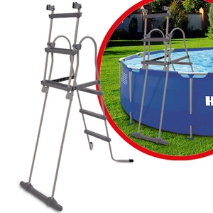 HECHT 00091 SWIMMING POOL LADDER LADDER FOR SWIMMING POOLS, INFLATABLE POOLS, KIDDIE POOLS - OFFICIAL DISTRIBUTOR - AUTHORIZED HECHT DEALER