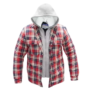 FLANNEL INSULATED HOODED SWEATSHIRT DEDRA BH63KF-M SIZE M