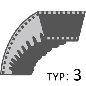 Pasek Agria napędu 9600 80cm /12,7x1015/ 105466